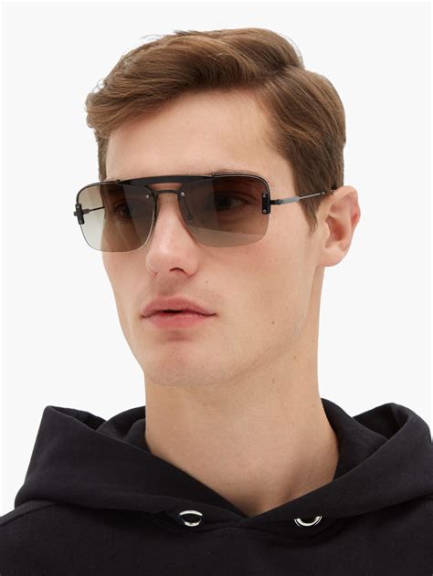 prada metal aviator sunglasses|prada sunglasses aviator style.